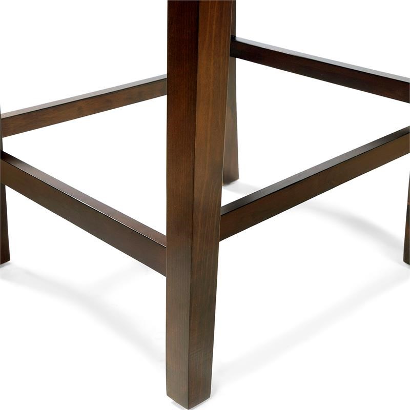 Furniture of America Elona Wood Nailhead Counter Stool in Cherry (Set of 2)
