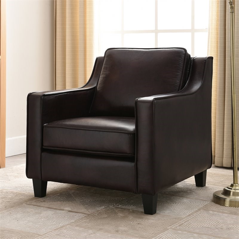 faux leather accent chairs