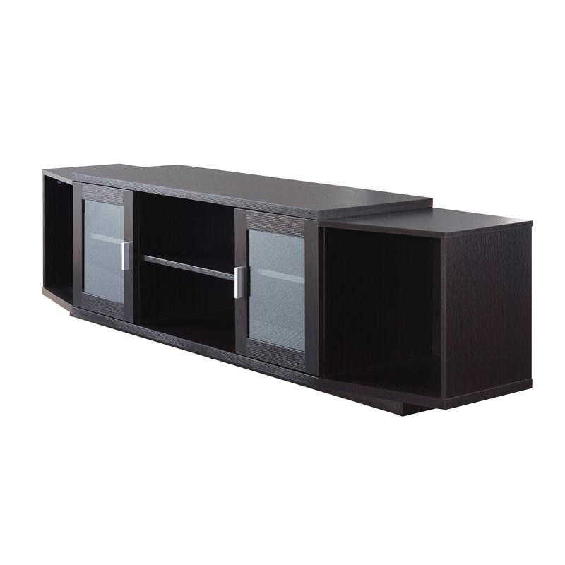 Furniture of America Vinnie Modern Wood 72-Inch TV Stand in Cappuccino