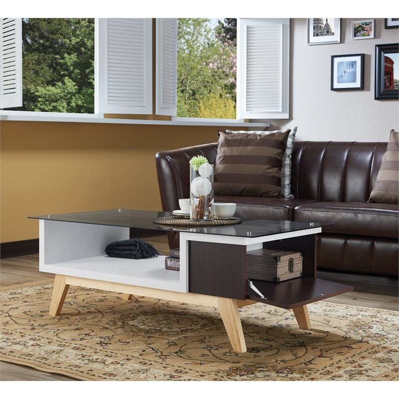 Espresso Glass Coffee Table - Tempered Glass Coffee Table 44 With Espresso Legs Affordable Mattress And Furniture : Coffee table and end tables perfect for any living room!