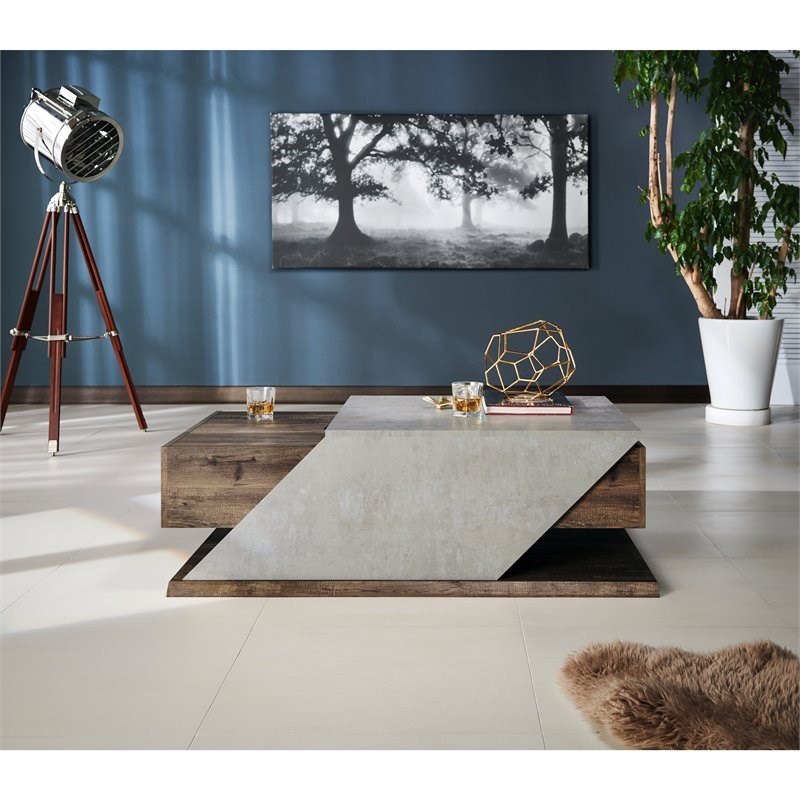 Furniture of America Menster Modern Coffee Table in White 