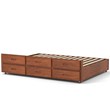 Furniture of America Frederick Solid Wood Trundle with 3 Drawers in Oak