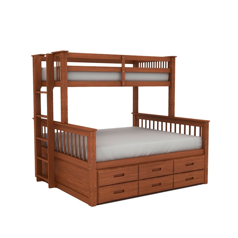 Piece Wood Twin Xl Over Queen Bunk Bed, Queen Bunk Bed With Trundle