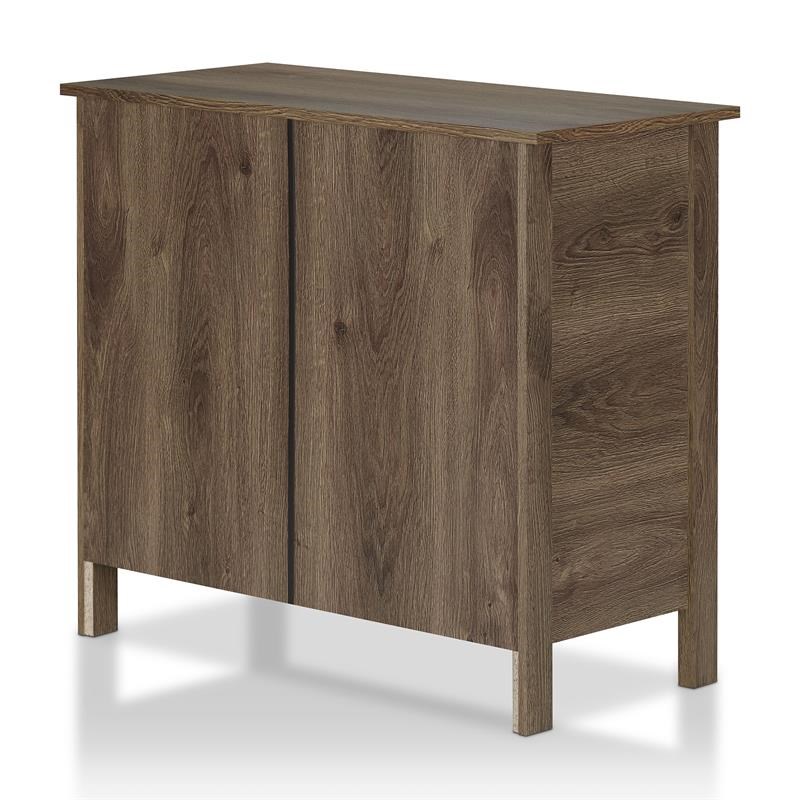 Furniture of America Reyes Rustic Wood 3-Drawer Dresser in Distressed Walnut