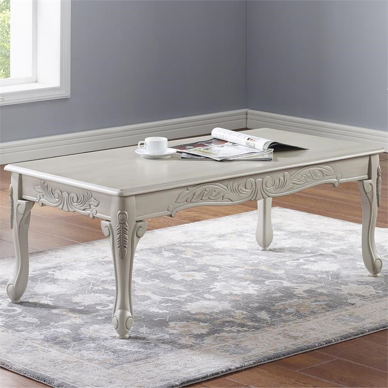 Piece Coffee Table Set In Antique White, 3 Piece Coffee Table Set White