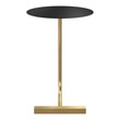 Furniture of America Aldovera Contemporary Metal C-Shaped Side Table in Black