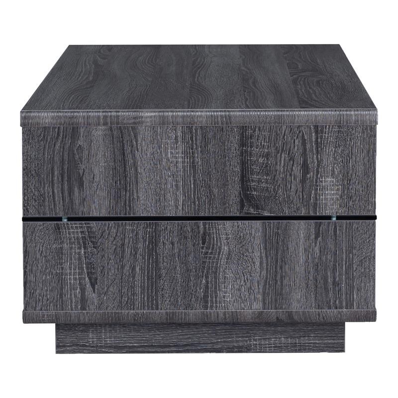 Furniture of America Celma Wood 3-Piece Coffee Table Set in Distressed Gray