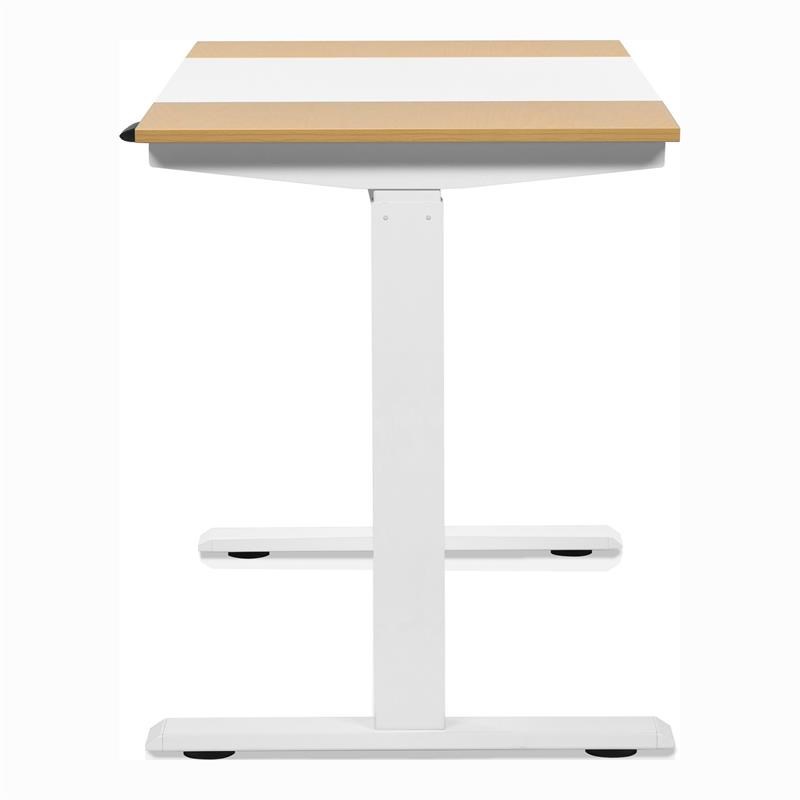 Furniture of America Tilah Modern Metal 2-Piece Desk and Chair Set in White