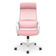 Furniture of America Tilah Metal and Mesh Adjustable Office Chair in Pink