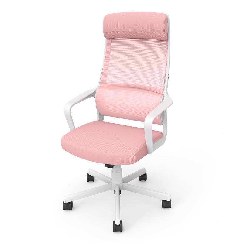 Tilah Modern 2-Piece Pink Metal Office Chair and Filing Cabinet Set