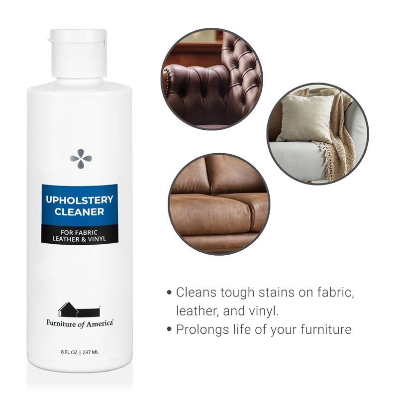 Derra Modern 2-Piece Gray Fabric Sofa and Cleaning Care Kit Set
