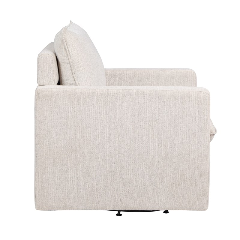 Furniture of America Olive Beige Linen Fabric 30