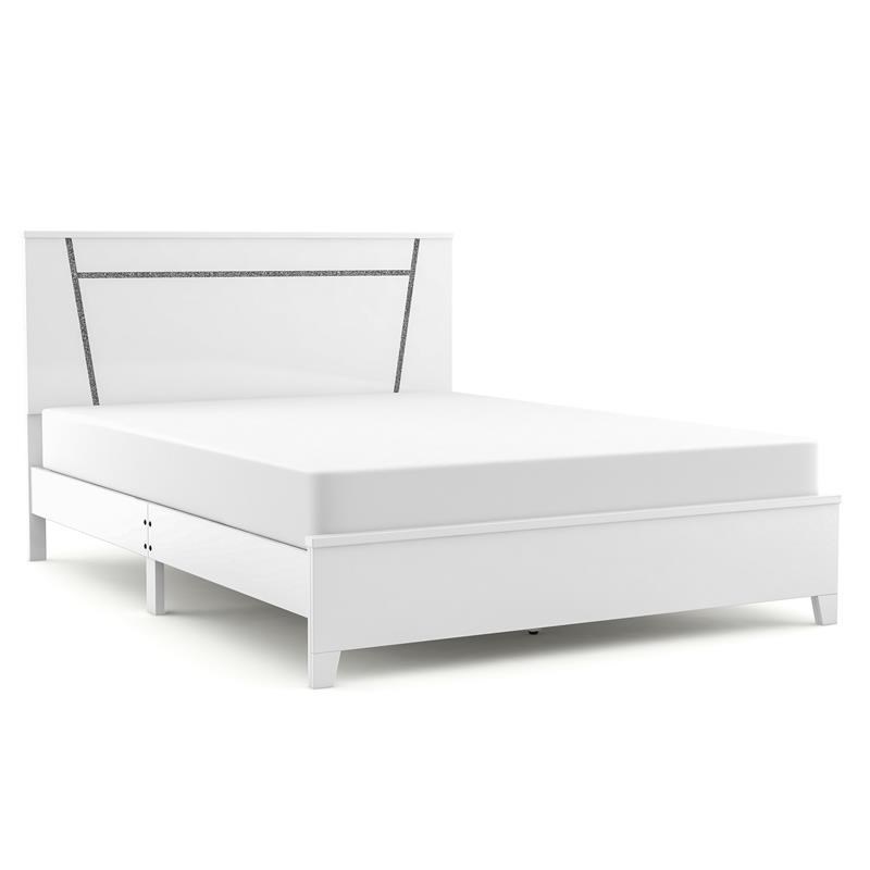 FOA Murvy 3-Piece White Solid Wood Bedroom Set - Full + 2 Nightstands