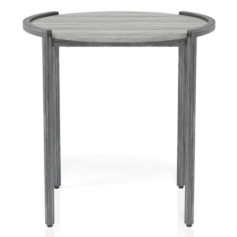 Furniture of America Mordicai Metal 3-Piece Coffee Table Set in Light Gray