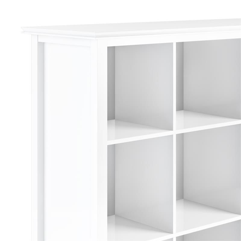 Trent Home Wood Transitional 9 Cube Bookcase and Unit in White