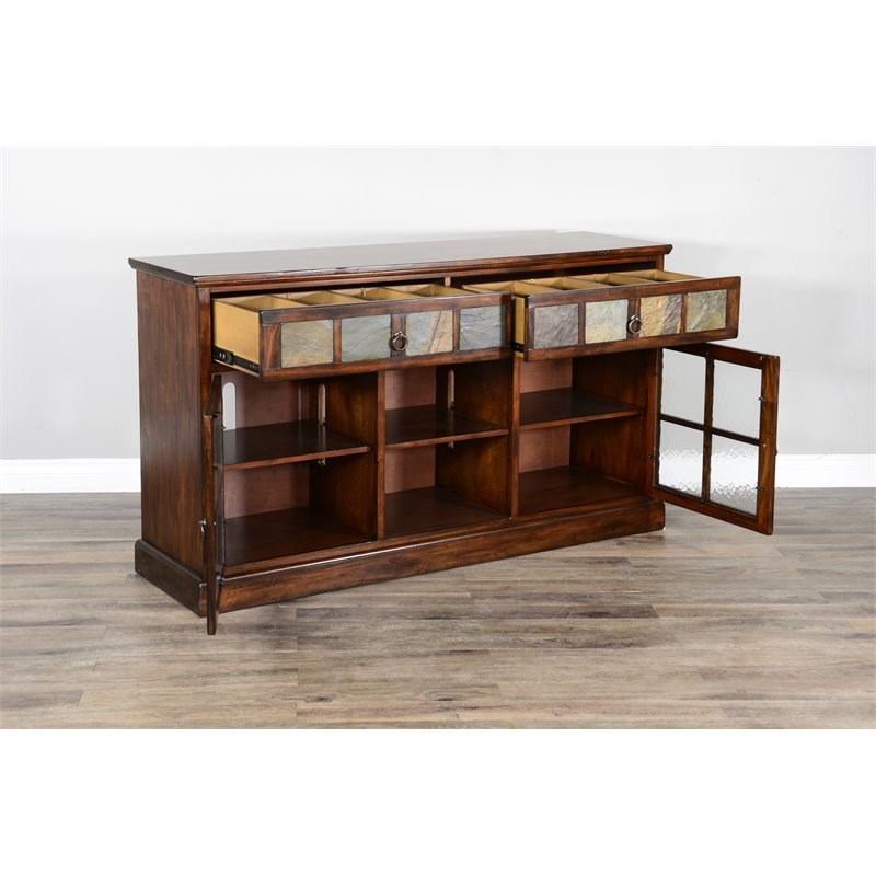 Sunny Designs Santa Fe Wood TV Console for TVs up to 65