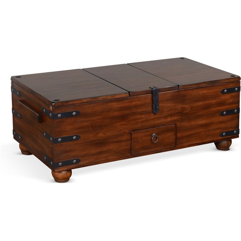 mahogany trunk coffee table