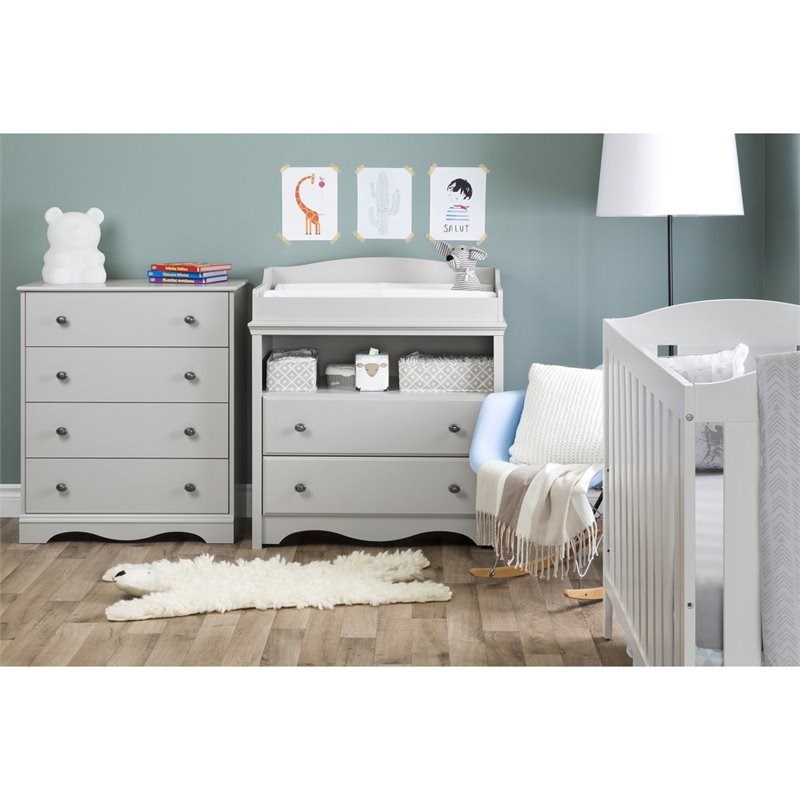 south shore angel changing table with drawers