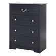 South Shore Aviron 4 Drawer Chest in Blueberry