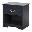 South Shore Aviron Nightstand in Blueberry