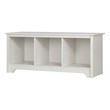South Shore Vito Living Room Bench in Pure White