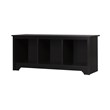 South Shore Vito Living Room Bench in Pure Black