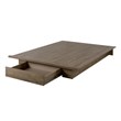 South Shore Holland Full Queen Platform Bed in Weathered Oak