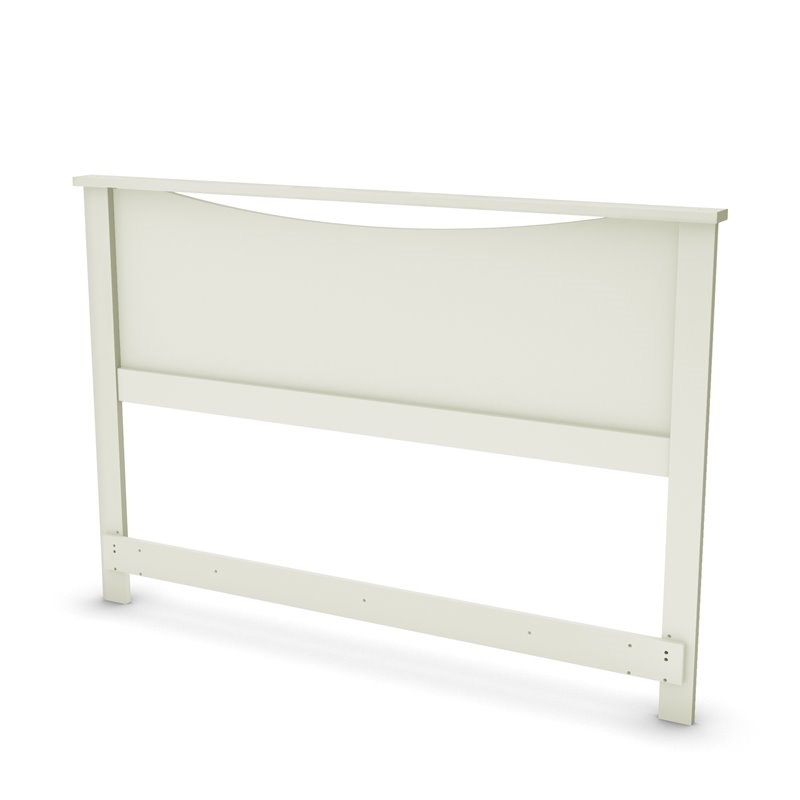 South Shore Step One Full Queen Headboard in Pure White
