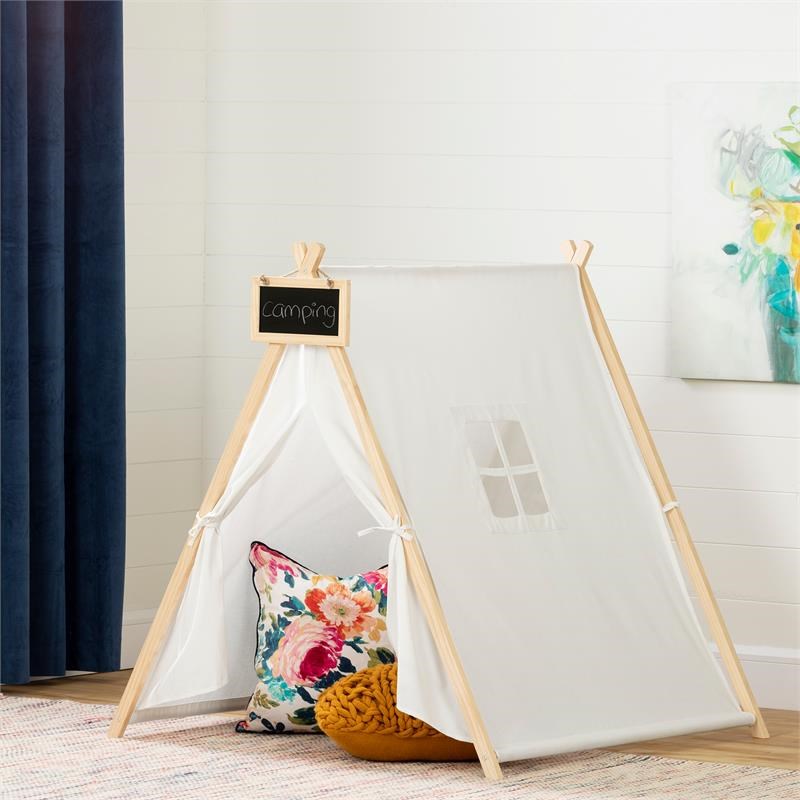 Sweedi Play Tent with Chalkboard-Organic Cotton and Pine-South Shore