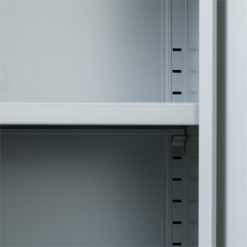 South Shore Crea Scandinavian 2 Door Metal Accent Storage Cabinet in Pale Blue