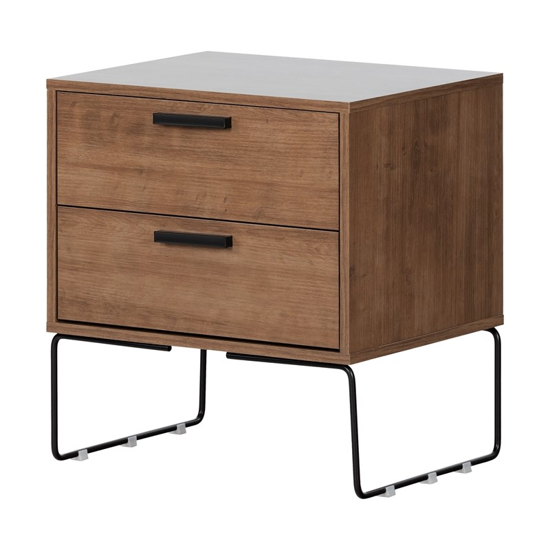 South Shore Vito collection End table Dark Wood