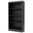 South Shore Axess 4 Shelf Bookcase in Pure Black