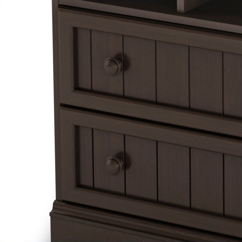South Shore Handover Changing Table in Espresso Finish