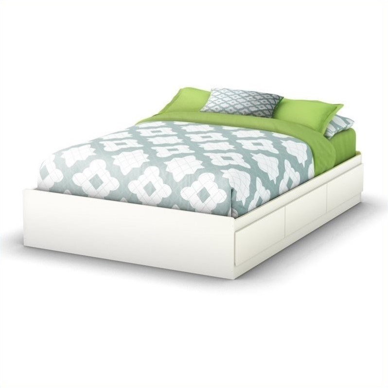 South Shore Full Storage Bed in Pure White