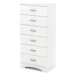 South Shore Step One 6 Drawer Chest in Pure White