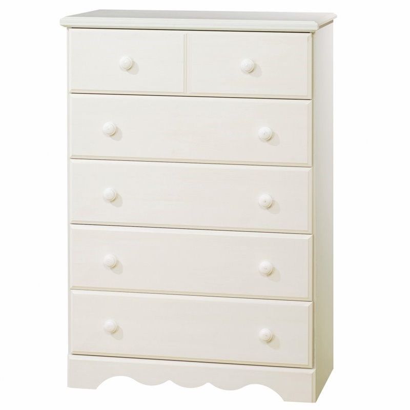 White Wash South Shore Summer Breeze 1-Drawer Nightstand