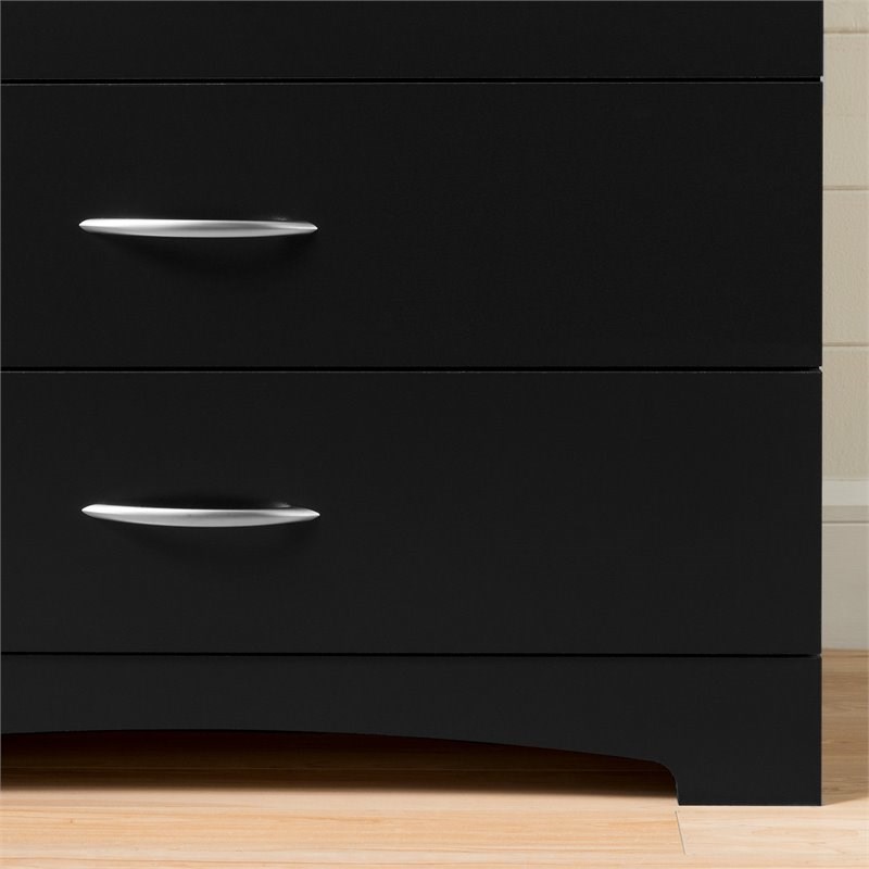 South Shore Back Bay Double Dresser in Dark Chocolate