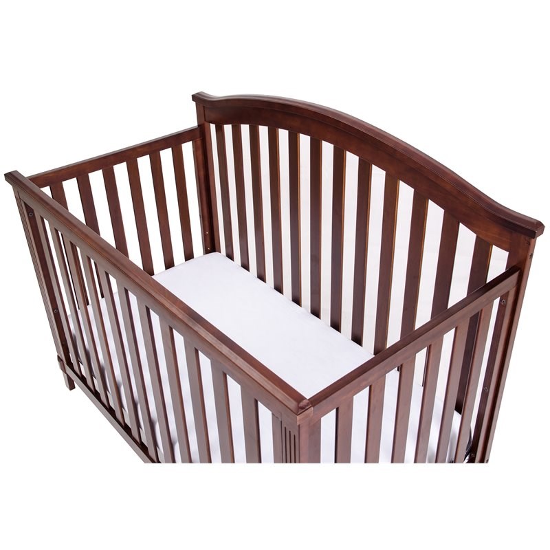 AFG Baby Kali II 4-in-1 Convertible Crib with Leila 2-Drawer Changer in Espresso