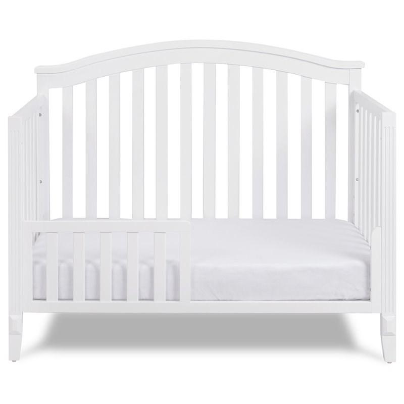 AFG Baby Kali II 4-in-1 Convertible Crib with Amber 2-Drawer Changer in White