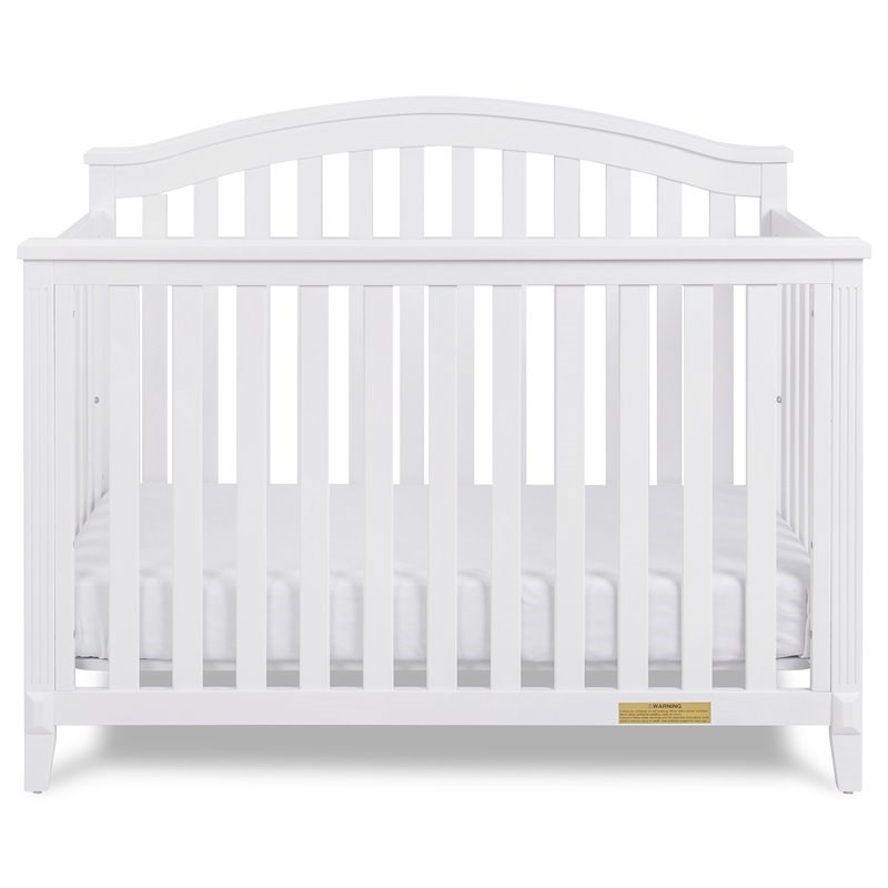 AFG Baby Kali II 4-in-1 Convertible Crib with Grace 3-Drawer Changer in White
