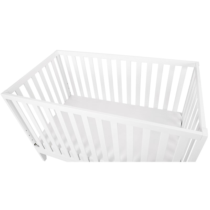 AFG Baby Furniture Mila II 3-in-1 Solid Wood Convertible Crib in White