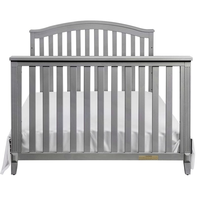 AFG Baby Furniture Kali II 4-in-1 Crib in Gray