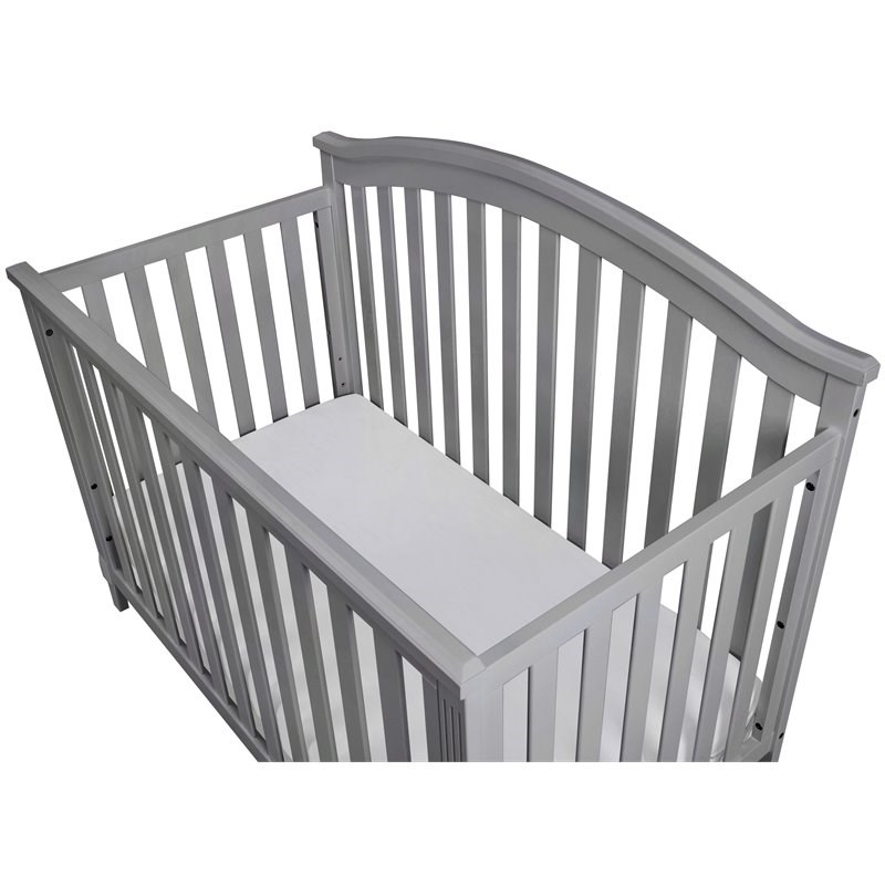 AFG Baby Furniture Kali II 4-in-1 Crib in Gray