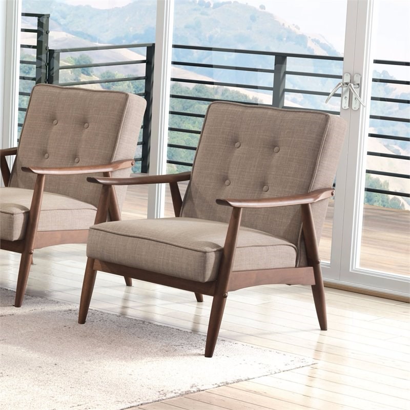 Brika Home Arm Chair in Putty