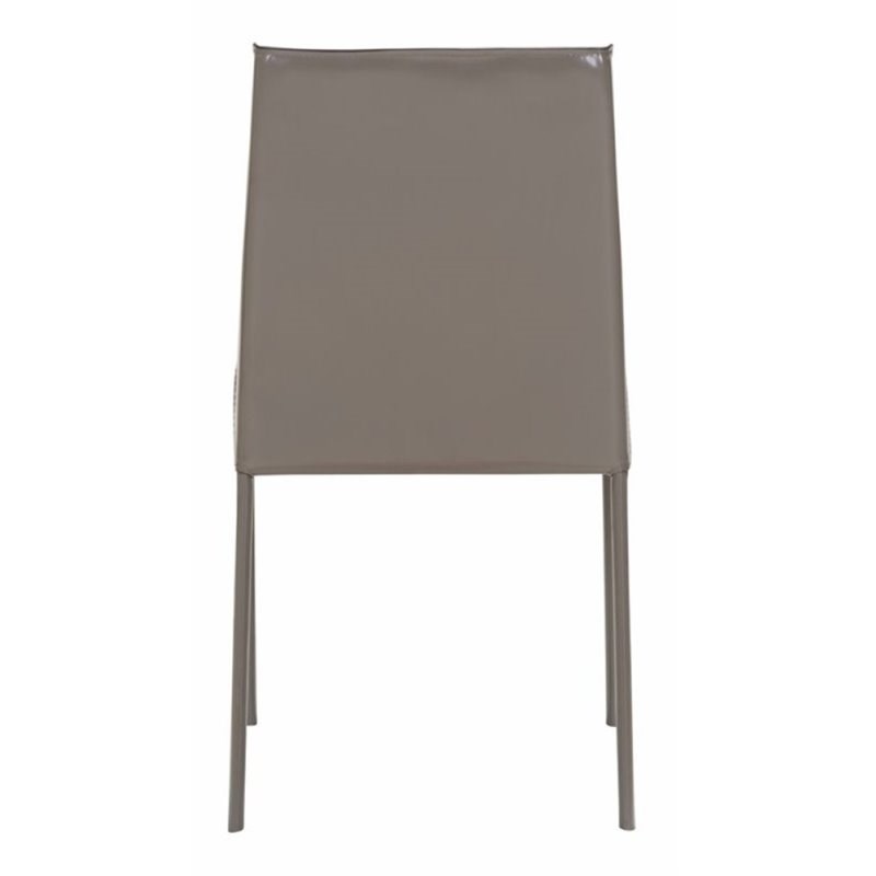 Brika Home Dining Side Chair in Stone Gray (Set of 2)