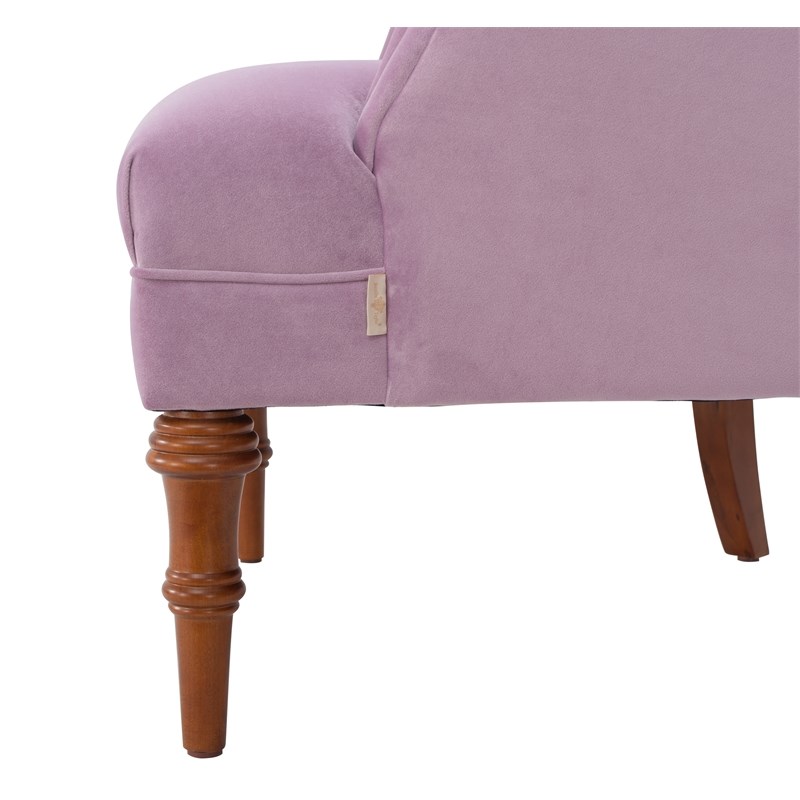 Brika Home Tufted Accent Chair in Lavender