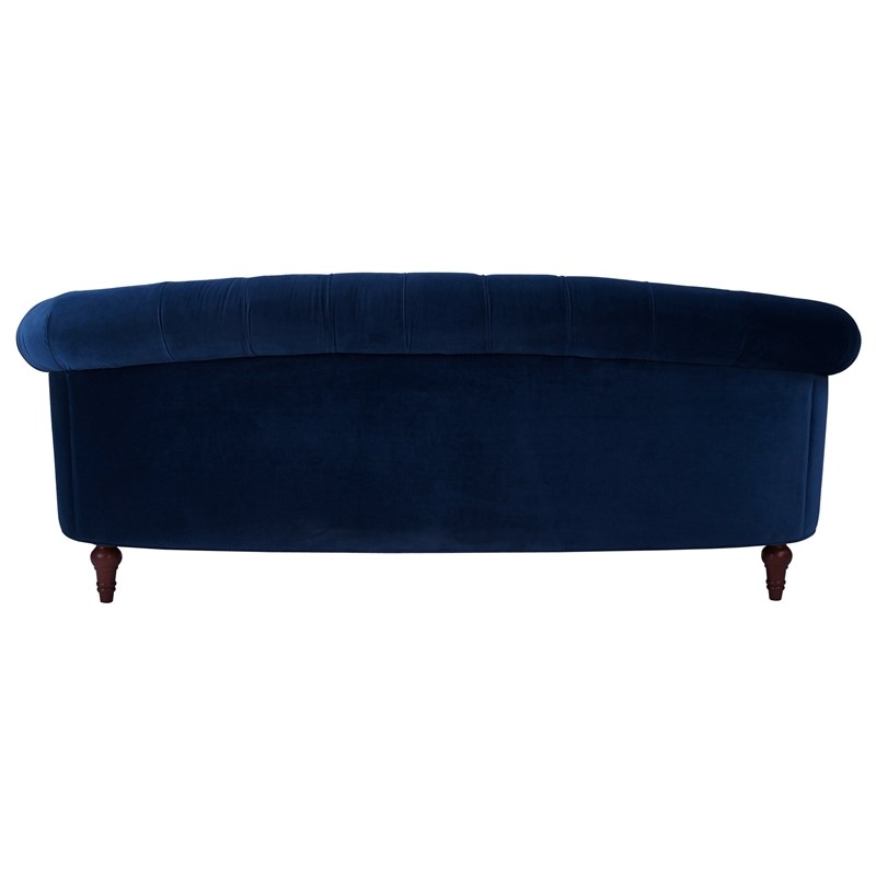 Brika Home Chesterfield Sofa Tufted in Navy Blue