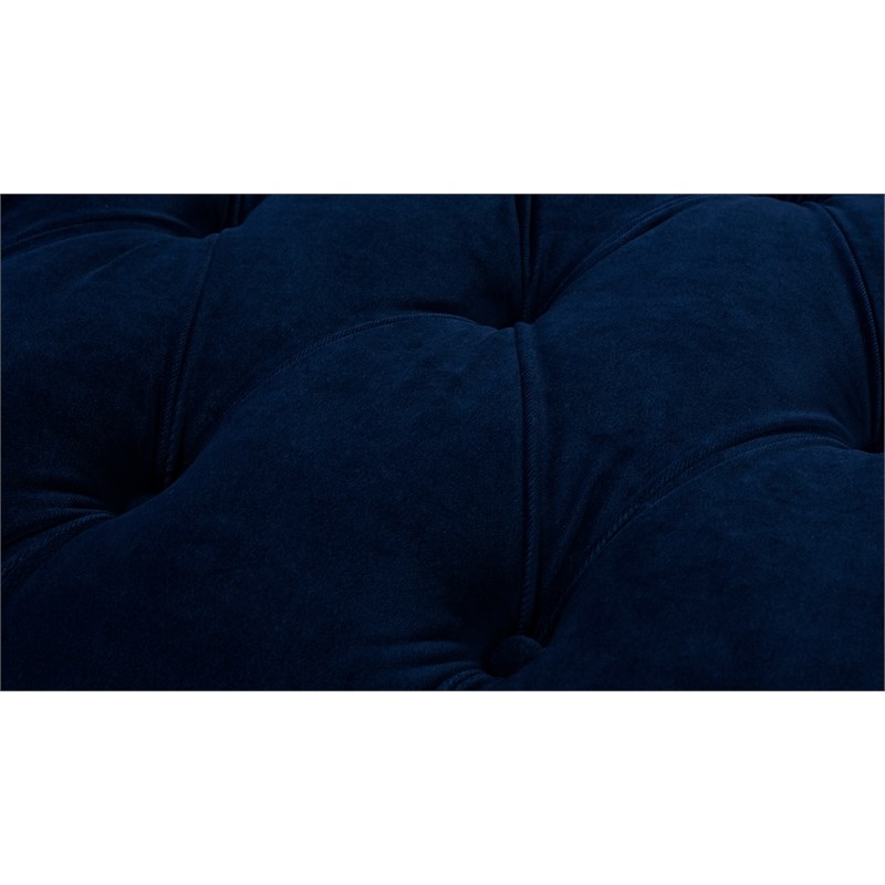 Brika Home Chesterfield Sofa Tufted in Navy Blue
