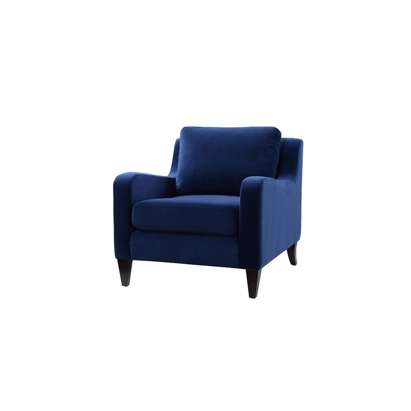 Brika Home Accent Arm Chair in Navy Blue