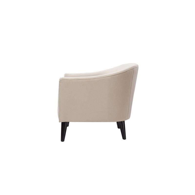 Brika Home Barrel Accent Chair in Sky Neutral